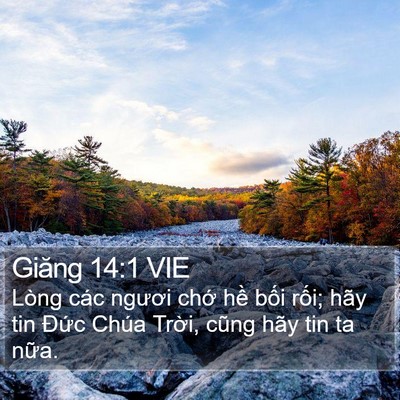 Giăng 14:1 VIE Bible Verse Image