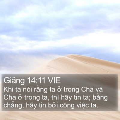Giăng 14:11 VIE Bible Verse Image