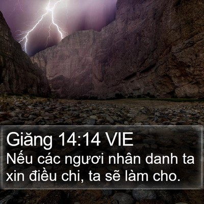 Giăng 14:14 VIE Bible Verse Image