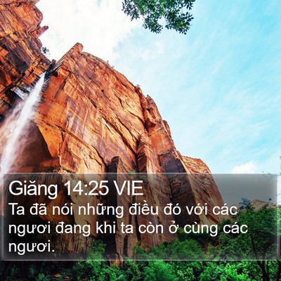 Giăng 14:25 VIE Bible Verse Image