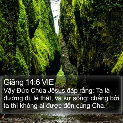 Giăng 14:6 VIE Bible Verse Image