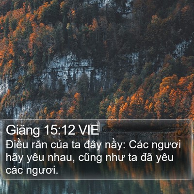 Giăng 15:12 VIE Bible Verse Image