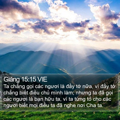 Giăng 15:15 VIE Bible Verse Image