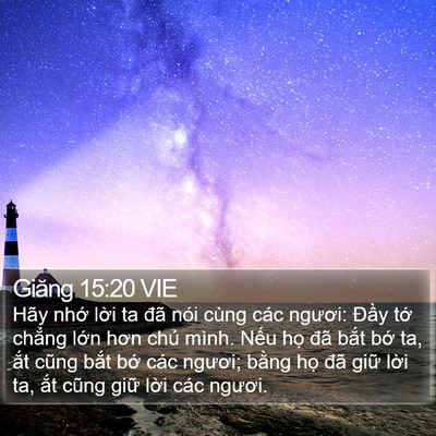 Giăng 15:20 VIE Bible Verse Image