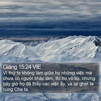Giăng 15:24 VIE Bible Verse Image