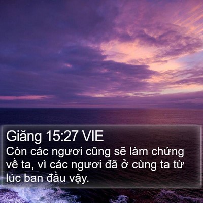Giăng 15:27 VIE Bible Verse Image