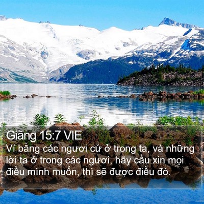 Giăng 15:7 VIE Bible Verse Image