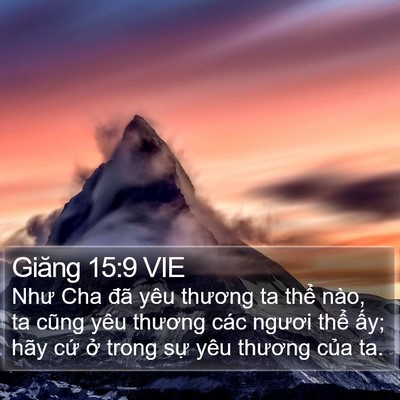 Giăng 15:9 VIE Bible Verse Image