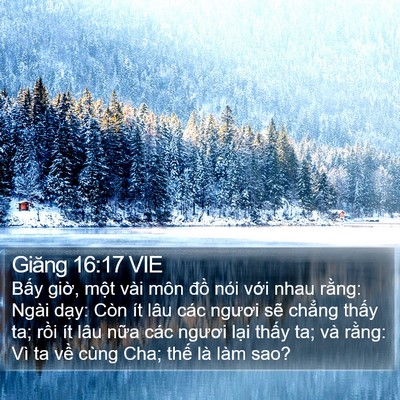 Giăng 16:17 VIE Bible Verse Image