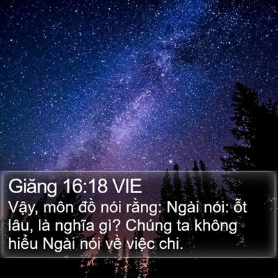 Giăng 16:18 VIE Bible Verse Image