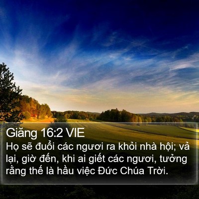 Giăng 16:2 VIE Bible Verse Image