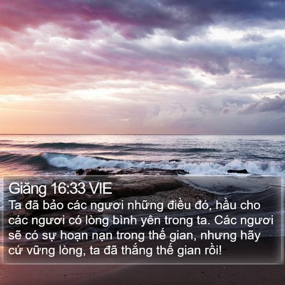 Giăng 16:33 VIE Bible Verse Image