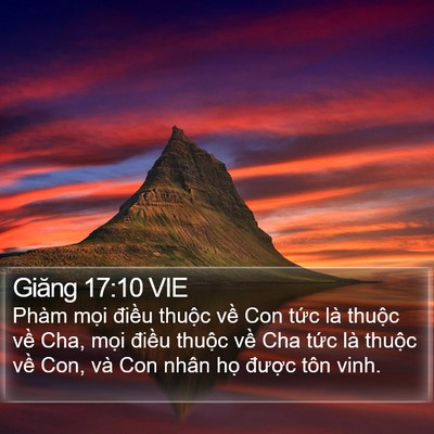 Giăng 17:10 VIE Bible Verse Image