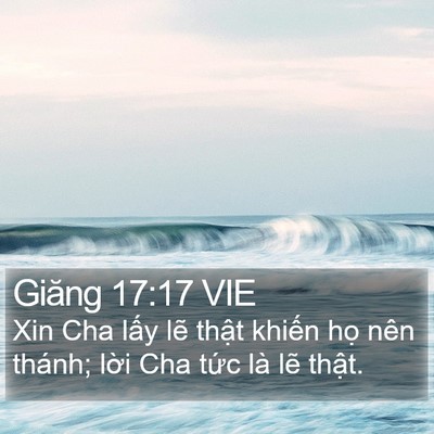 Giăng 17:17 VIE Bible Verse Image