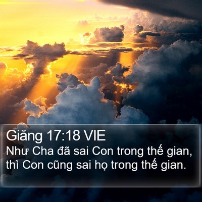 Giăng 17:18 VIE Bible Verse Image
