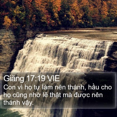 Giăng 17:19 VIE Bible Verse Image