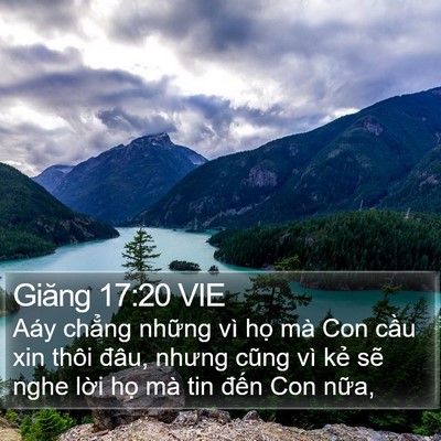 Giăng 17:20 VIE Bible Verse Image