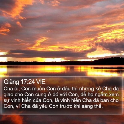 Giăng 17:24 VIE Bible Verse Image
