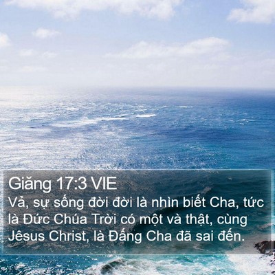 Giăng 17:3 VIE Bible Verse Image