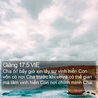 Giăng 17:5 VIE Bible Verse Image