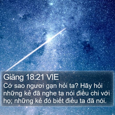 Giăng 18:21 VIE Bible Verse Image