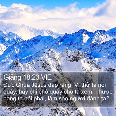Giăng 18:23 VIE Bible Verse Image