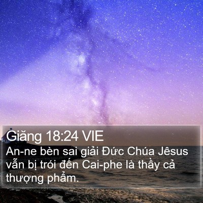 Giăng 18:24 VIE Bible Verse Image