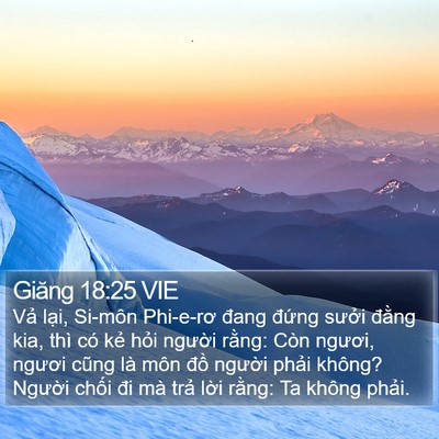 Giăng 18:25 VIE Bible Verse Image