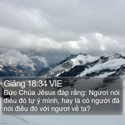 Giăng 18:34 VIE Bible Verse Image
