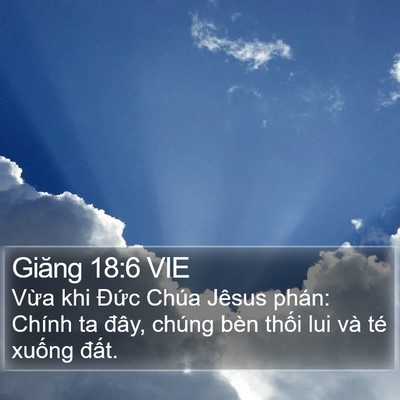 Giăng 18:6 VIE Bible Verse Image