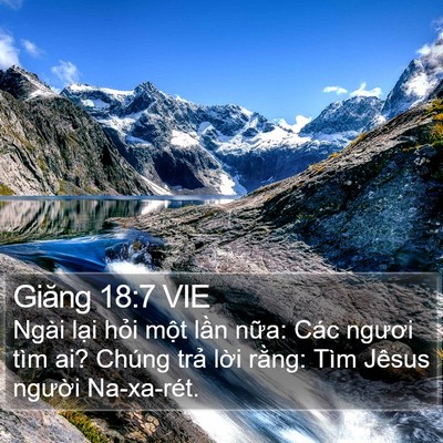 Giăng 18:7 VIE Bible Verse Image