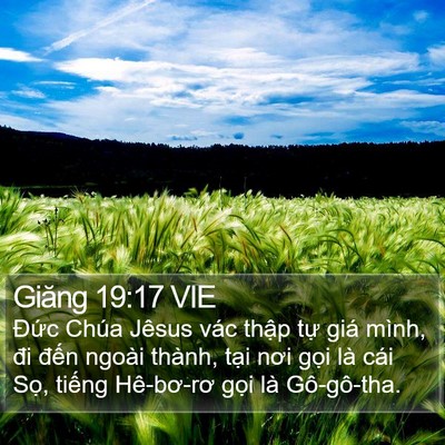 Giăng 19:17 VIE Bible Verse Image