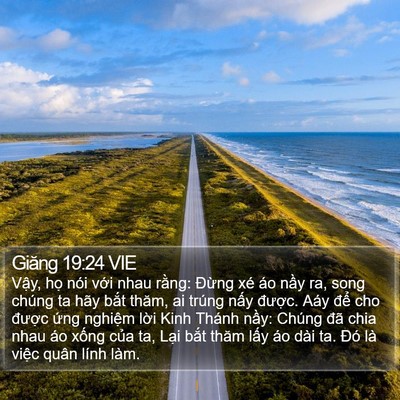 Giăng 19:24 VIE Bible Verse Image