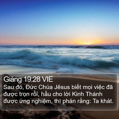Giăng 19:28 VIE Bible Verse Image