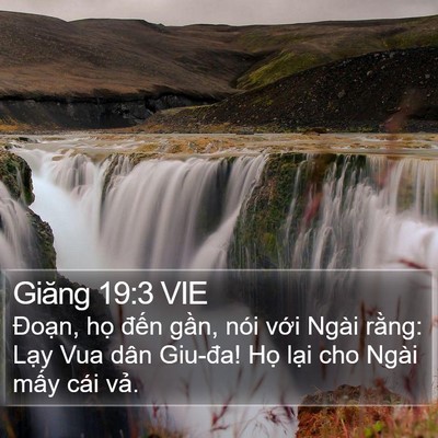 Giăng 19:3 VIE Bible Verse Image