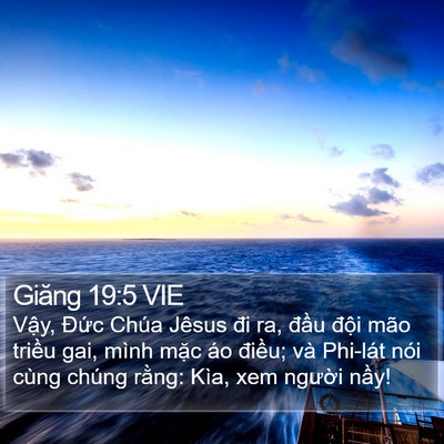 Giăng 19:5 VIE Bible Verse Image