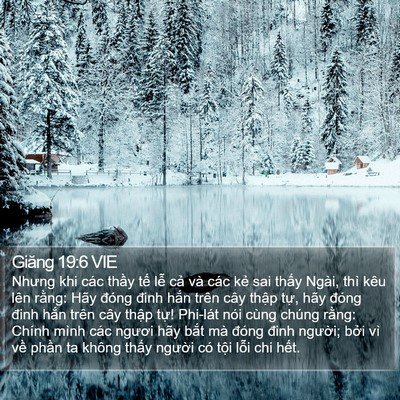 Giăng 19:6 VIE Bible Verse Image
