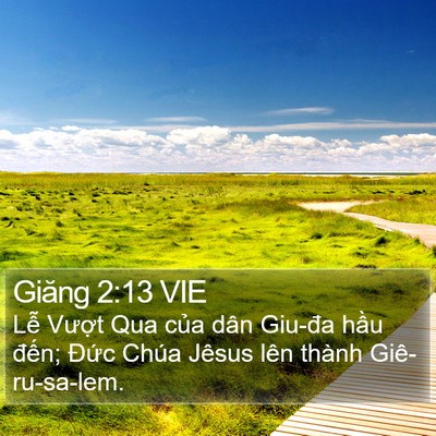 Giăng 2:13 VIE Bible Verse Image