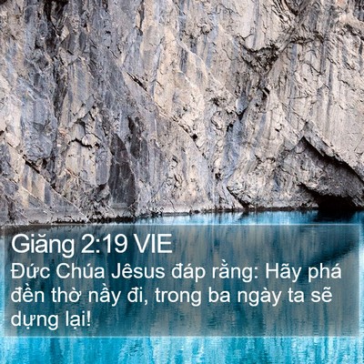 Giăng 2:19 VIE Bible Verse Image