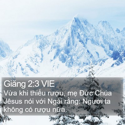 Giăng 2:3 VIE Bible Verse Image