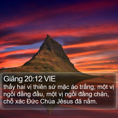 Giăng 20:12 VIE Bible Verse Image