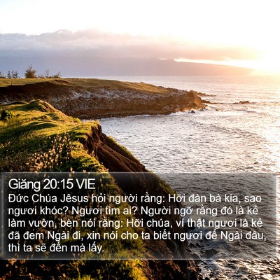 Giăng 20:15 VIE Bible Verse Image