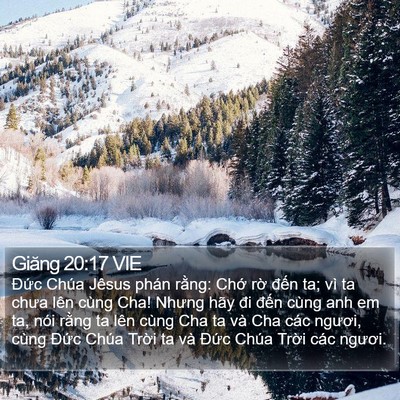 Giăng 20:17 VIE Bible Verse Image