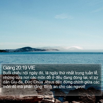 Giăng 20:19 VIE Bible Verse Image