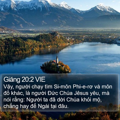 Giăng 20:2 VIE Bible Verse Image