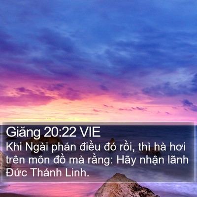 Giăng 20:22 VIE Bible Verse Image
