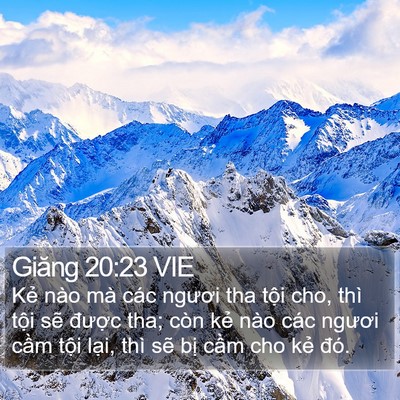 Giăng 20:23 VIE Bible Verse Image