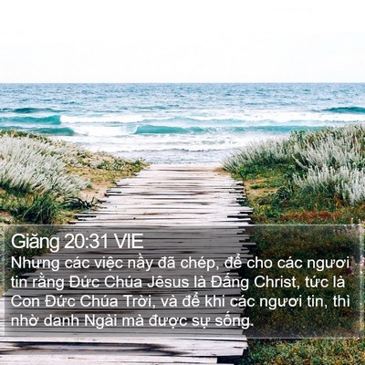 Giăng 20:31 VIE Bible Verse Image