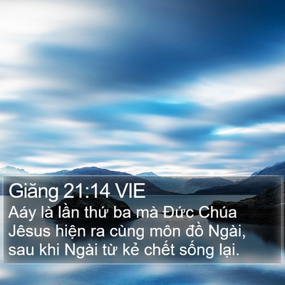 Giăng 21:14 VIE Bible Verse Image