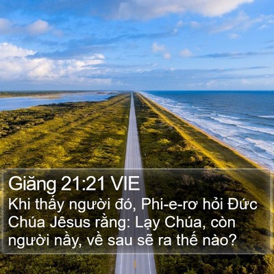 Giăng 21:21 VIE Bible Verse Image